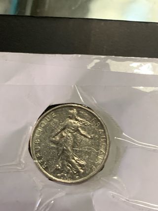 2 Moneda Negociable 1/2 Franco 1969 y 1983 Francia