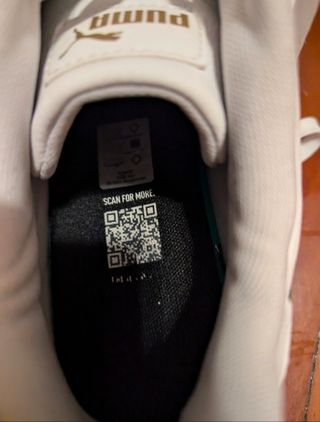Zapatillas Puma blancas y negras talla 45