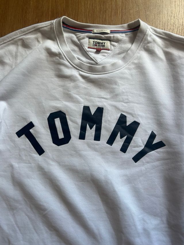 Sudadera Tommy Jeans XL blanca