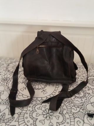 Mochila marrón vintage