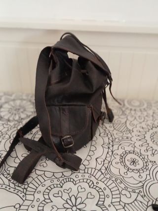 Mochila marrón vintage