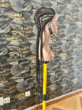 Peluca Trenzas largas negras