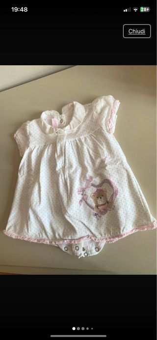 Vestitino Chicco 6 mesi bimba