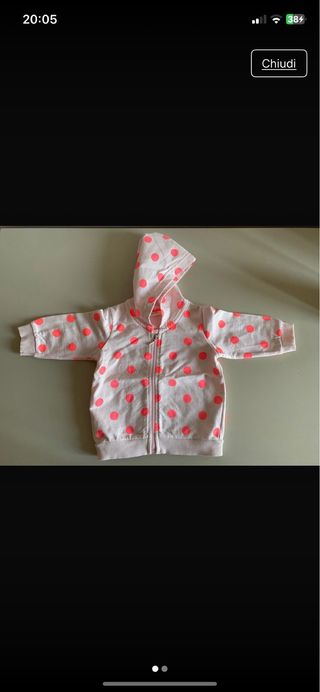Felpa neonata Benetton 3-6 mesi