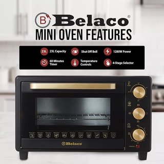 Belaco Horno tostador de sobremesa de 23L, grill