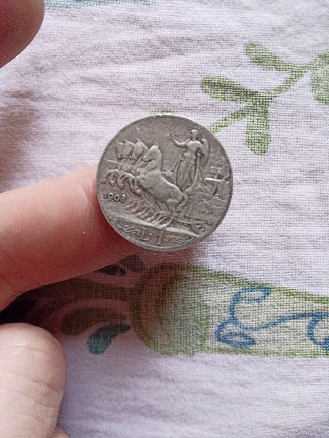 1 Lira 1908 Regno d'Italia - Rara