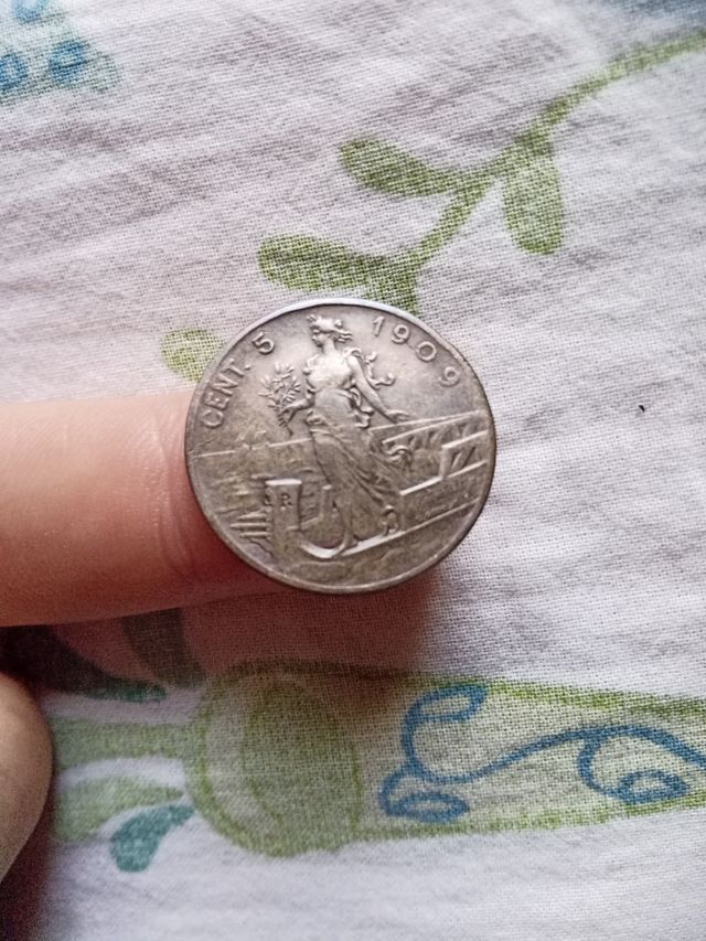 5 Centesimi Italia 1909 regno d'Italia ve3