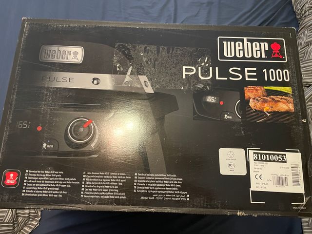 Weber Pulse 1000 Negra - Barbacoa eléctrica