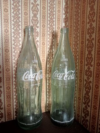 2 Bottiglie Coca-Cola Vintage 1L