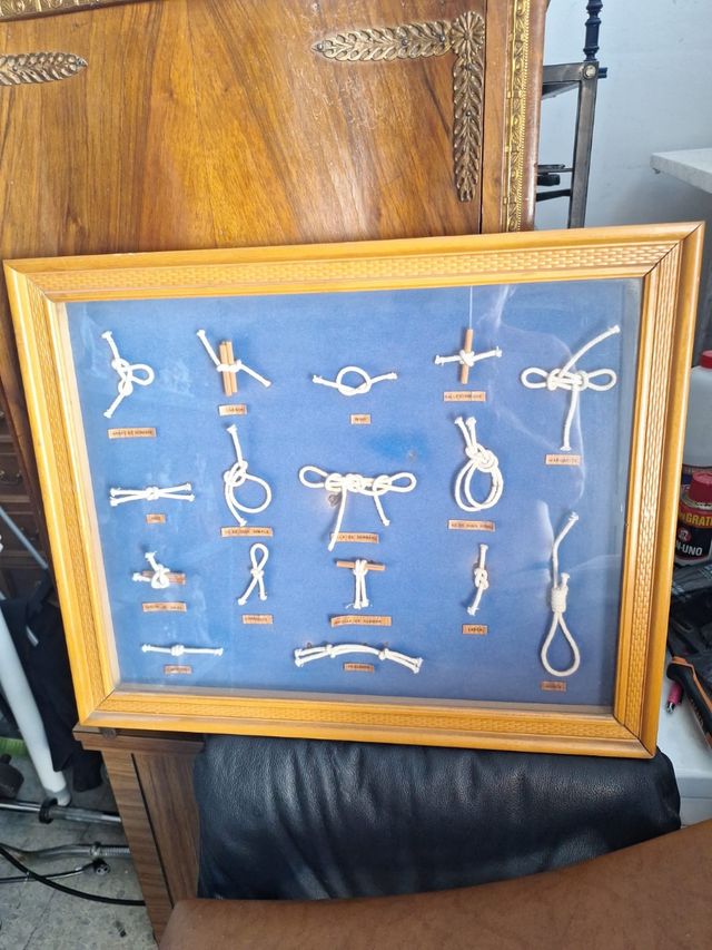 Cuadro nudos marineros vintage