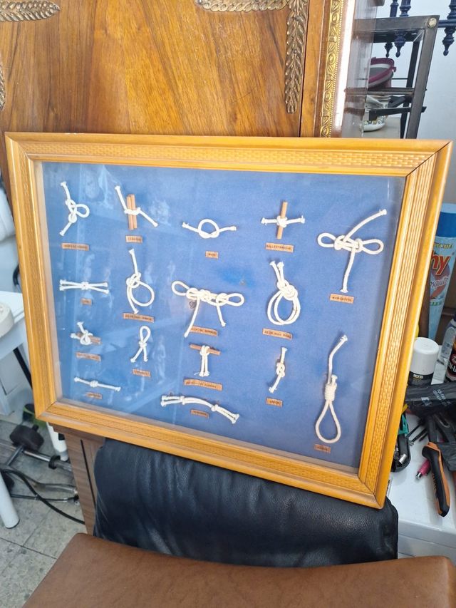 Cuadro nudos marineros vintage