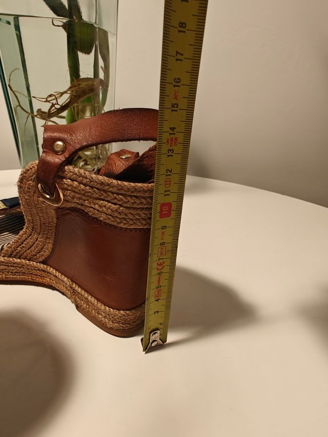 Sandalias cuña mujer - Azul Marino