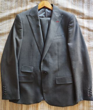 Traje gris hombre - chaqueta y pantalón