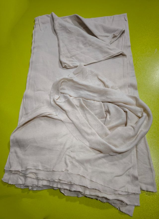 4 retales tela tubular beige x 2eur!