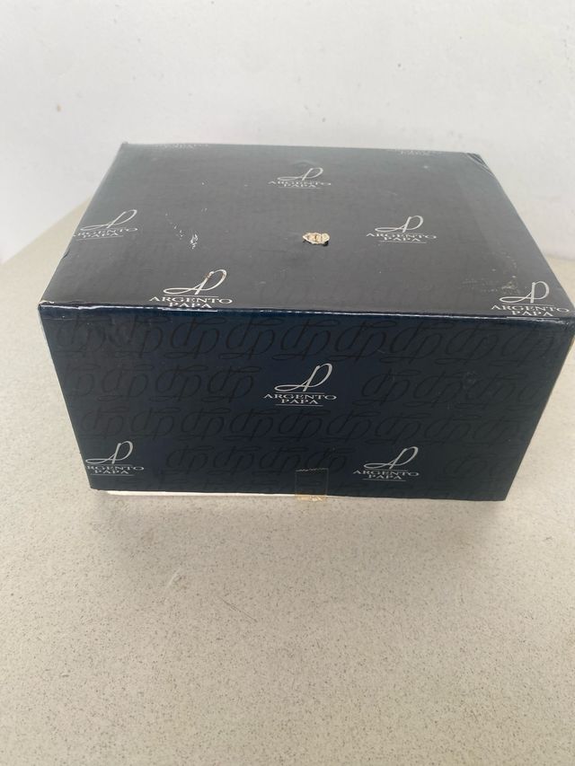 Cofanetto legno radica argento