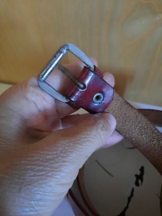 Cintura in pelle marrone