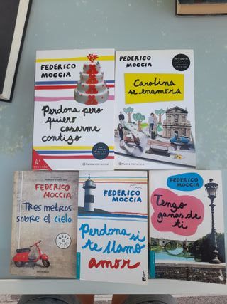 Lote 5 libros Federico Moccia