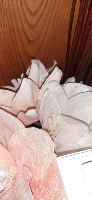 Flores de papel rosa