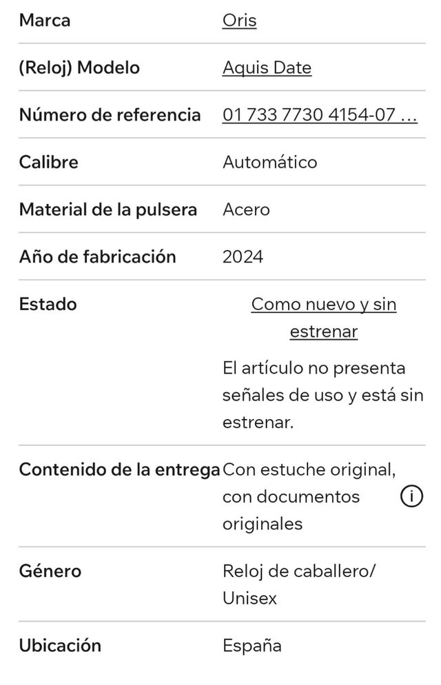 Oris Aquis Date Automático Negro