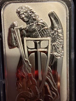 Lingote Plata Arcángel San Miguel