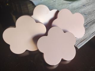 Pomos nube rosa - Madera