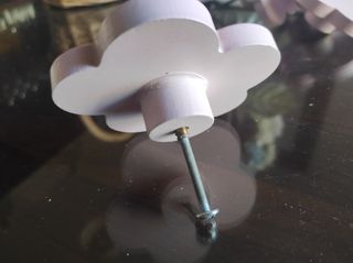 Pomos nube rosa - Madera