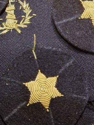 Insignia militar: estrella 6 puntas. 4 unidades