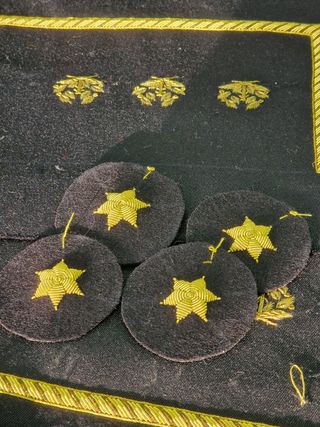 Insignia militar: estrella 6 puntas. 4 unidades