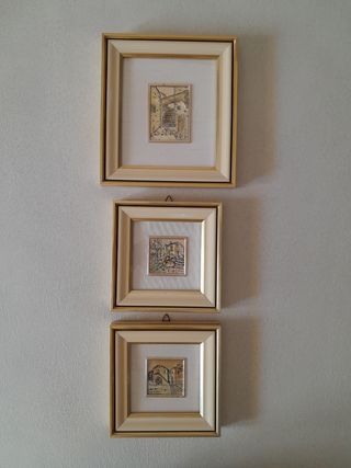 3 Quadretti Argento 925