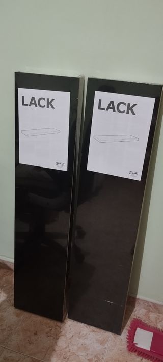 2 Baldas IKEA Lack - Negras a estrenar
