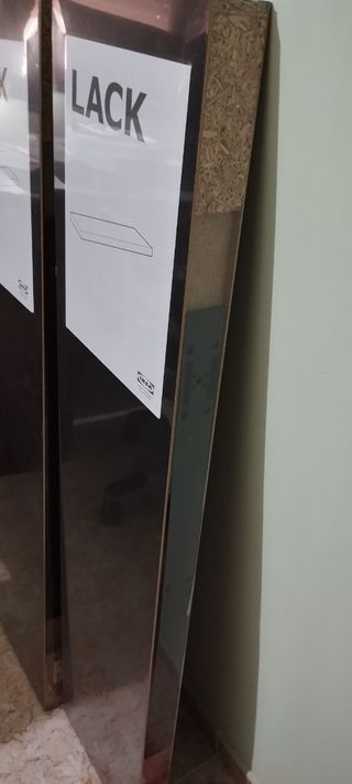 2 Baldas IKEA Lack - Negras a estrenar