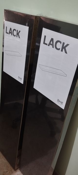 2 Baldas IKEA Lack - Negras a estrenar