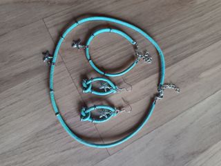 Joyas turquesa: Collar, pulsera y pendientes