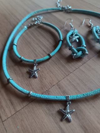 Joyas turquesa: Collar, pulsera y pendientes