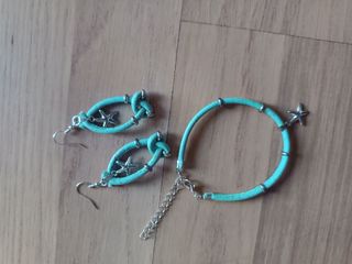 Joyas turquesa: Collar, pulsera y pendientes