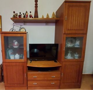 Mueble salón madera - 3 piezas