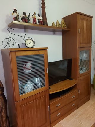 Mueble salón madera - 3 piezas