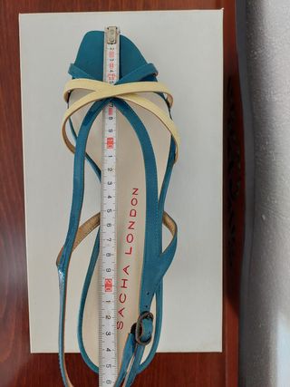 Sandalias cuña Sacha London - Beige/Teal