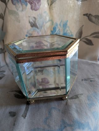 Caja joyero vintage octagonal