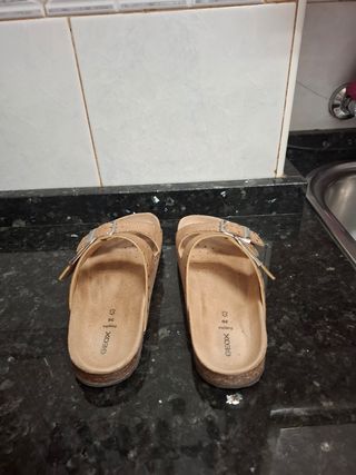 Sandalias Geox mujer marrón, talla 36