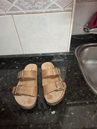 Sandalias Geox mujer marrón, talla 36