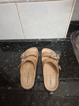 Sandalias Geox mujer marrón, talla 36