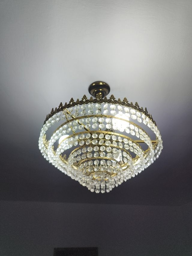 Lampara techo vintage y 2 lamparitas para mesita