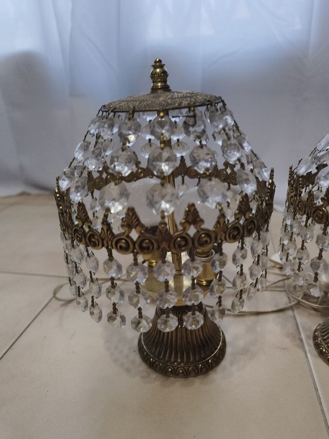 Lampara techo vintage y 2 lamparitas para mesita