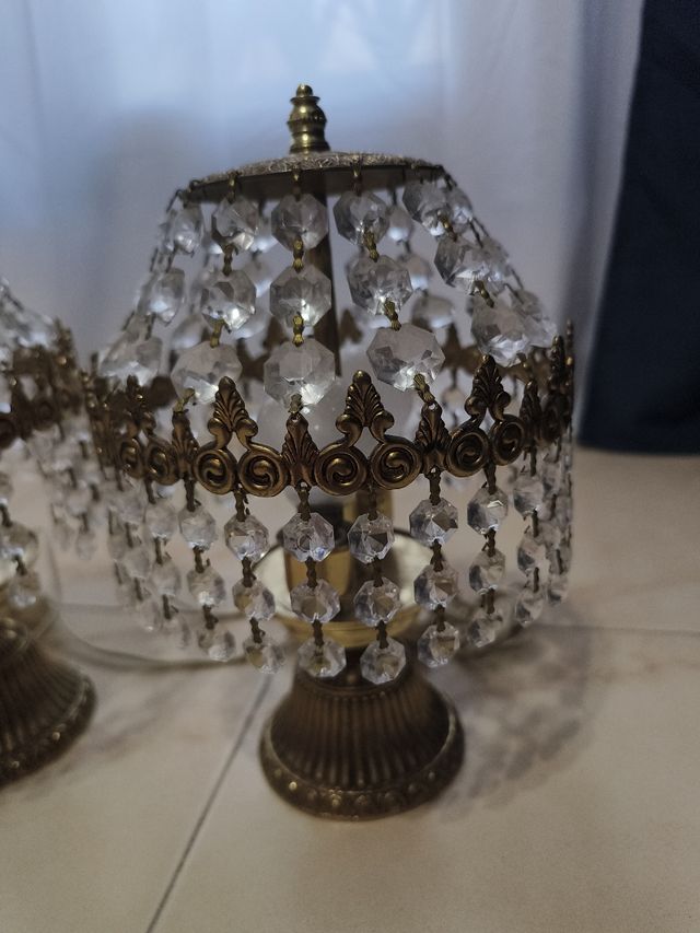 Lampara techo vintage y 2 lamparitas para mesita