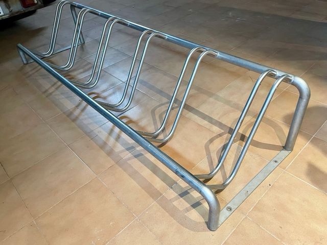 Soporte bicis acero inoxidable - 6 plazas