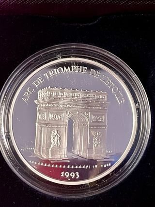 Moneta 100 Franchi Francesi Argento 1993