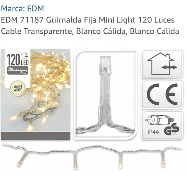Guirnalda LED EDM 120 Luces..