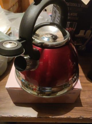 Bollitore acciaio inox rosso