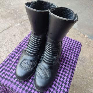 Botas moto piel